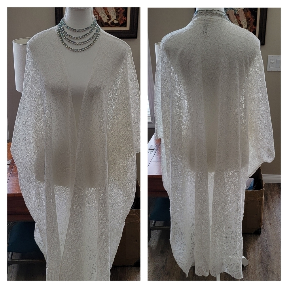 Lace Kimono Cover Up #2156